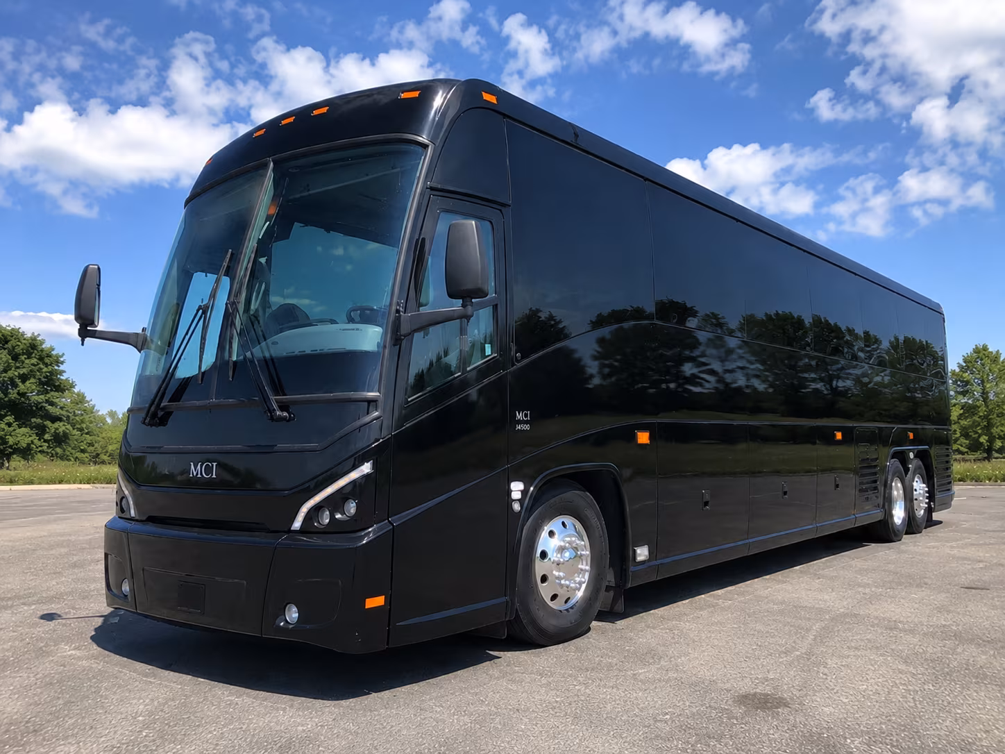 clifton charter bus rental exterior